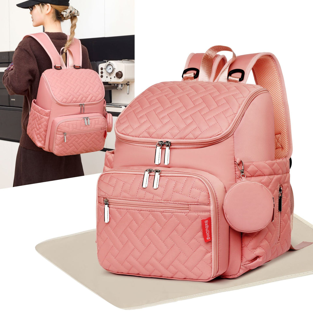 Quilted Multi-Compartment Backpack Kalsten
