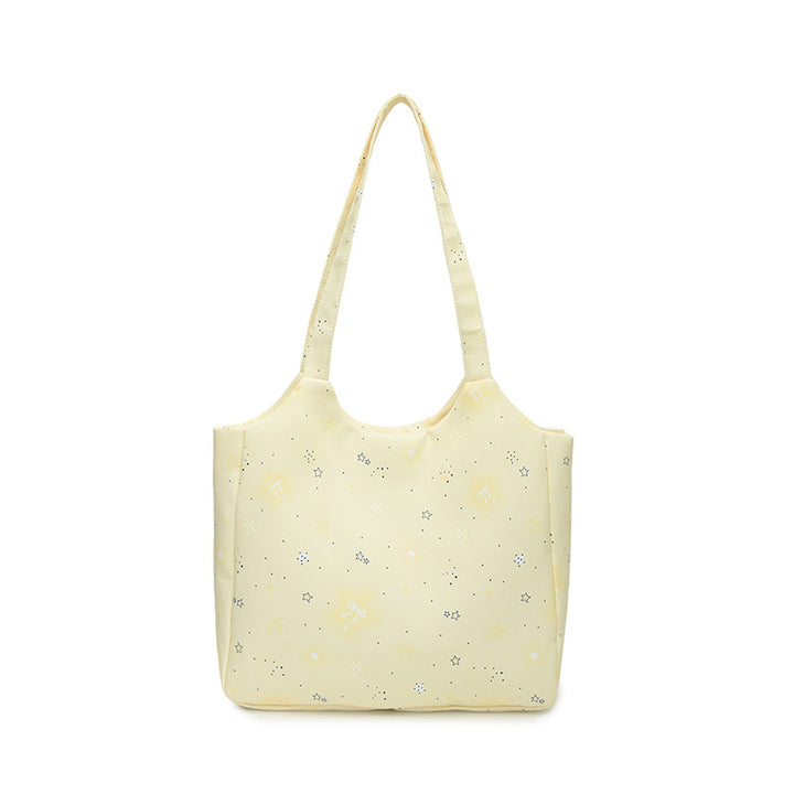 Star-Patterned Reusable Shopping Tote