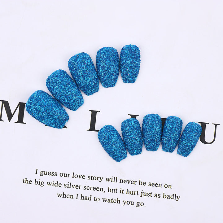 Glittering artificial nails in modern design Kalsten
