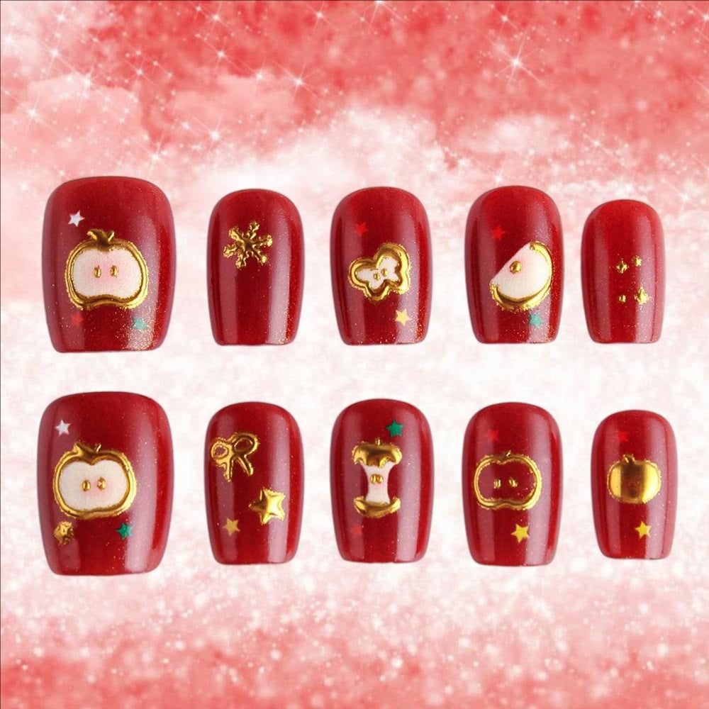Festive Themed Press-On Nail Art Set Kalsten 1787542947