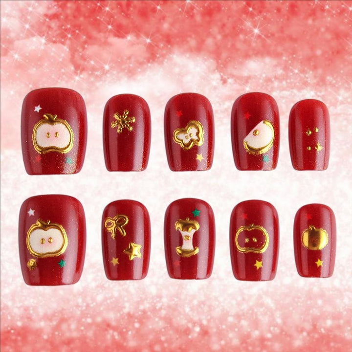 Festive Themed Press-On Nail Art Set Kalsten 1787542947
