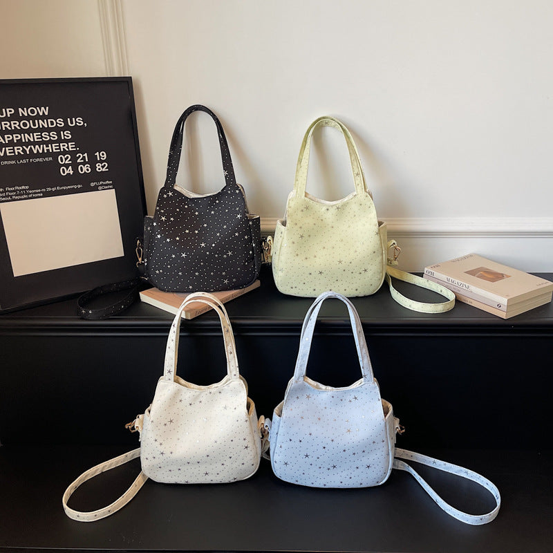 WoStar-Patterned Canvas Hobo Bag Kalsten