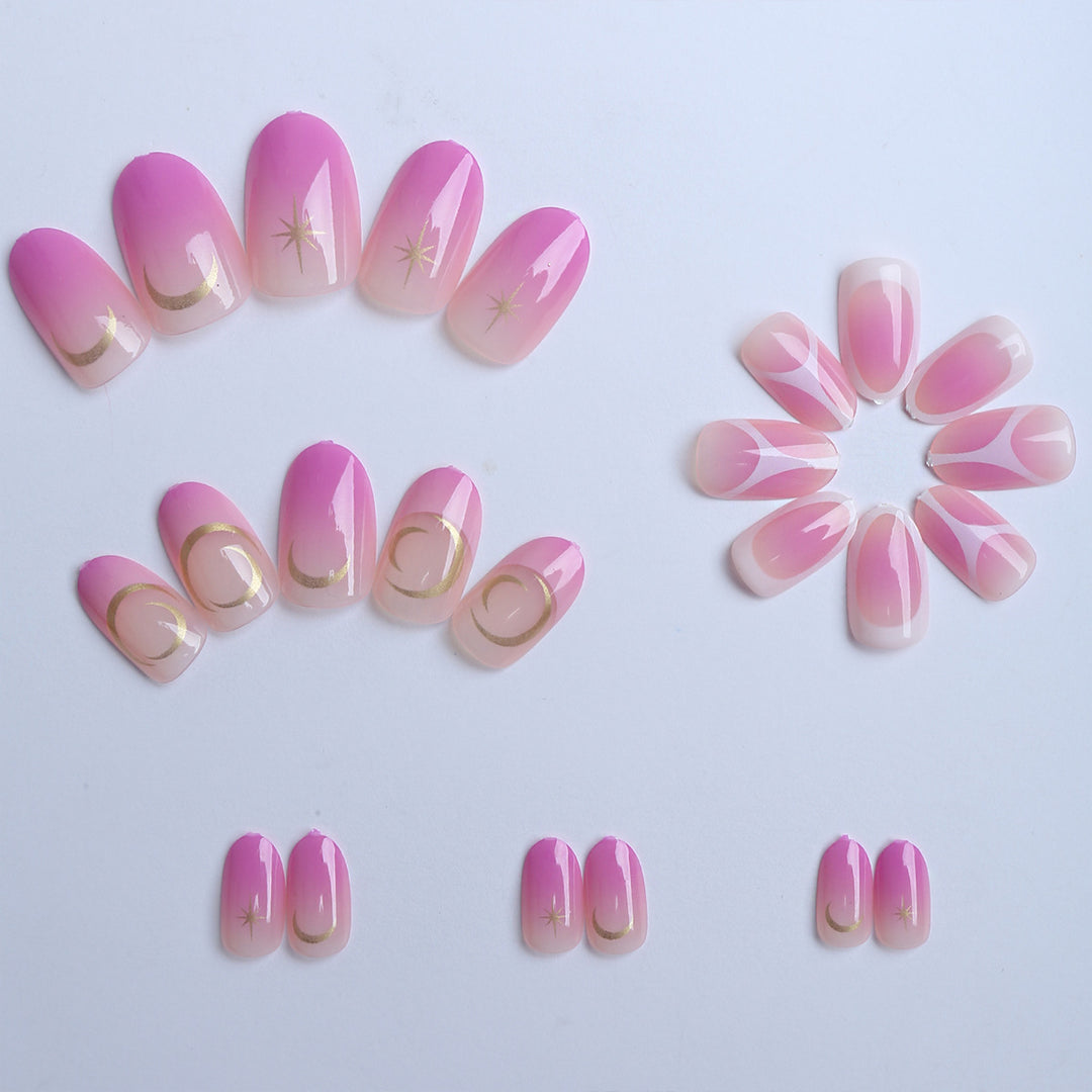 Artificial nails with elegant modern accents Kalsten