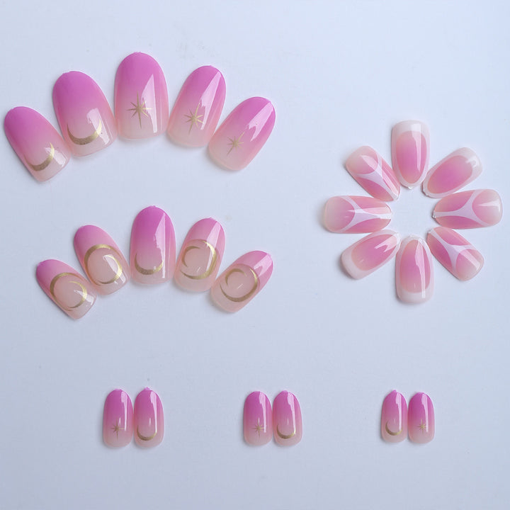Artificial nails with elegant modern accents Kalsten