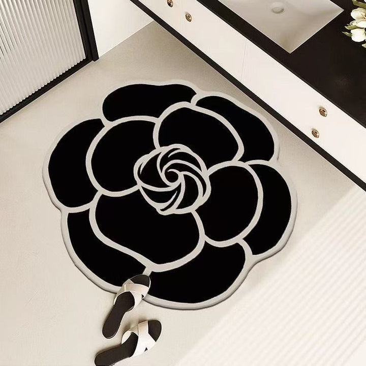 Artistic Floral Design Area Mat