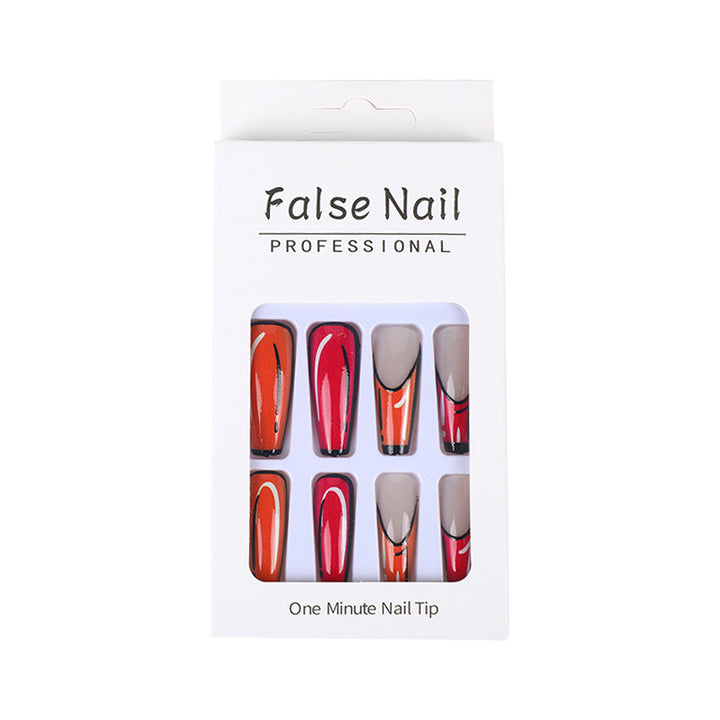 Creative artificial nails with modern color play Kalsten