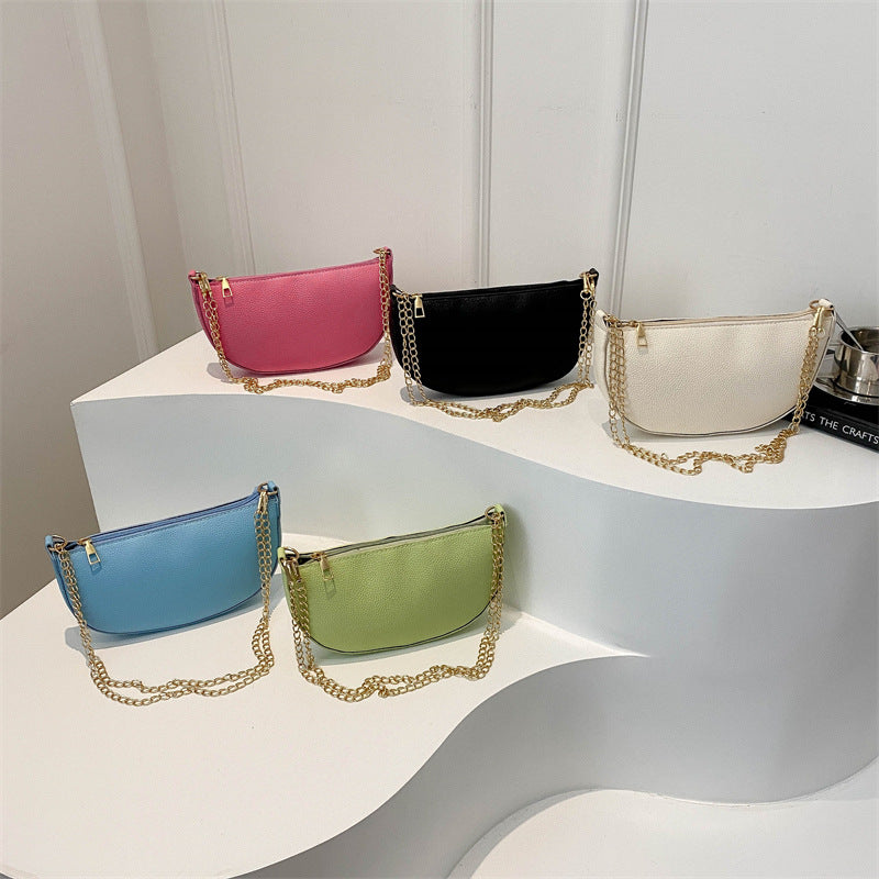 Minimalist Half-Moon Crossbody Bag Kalsten