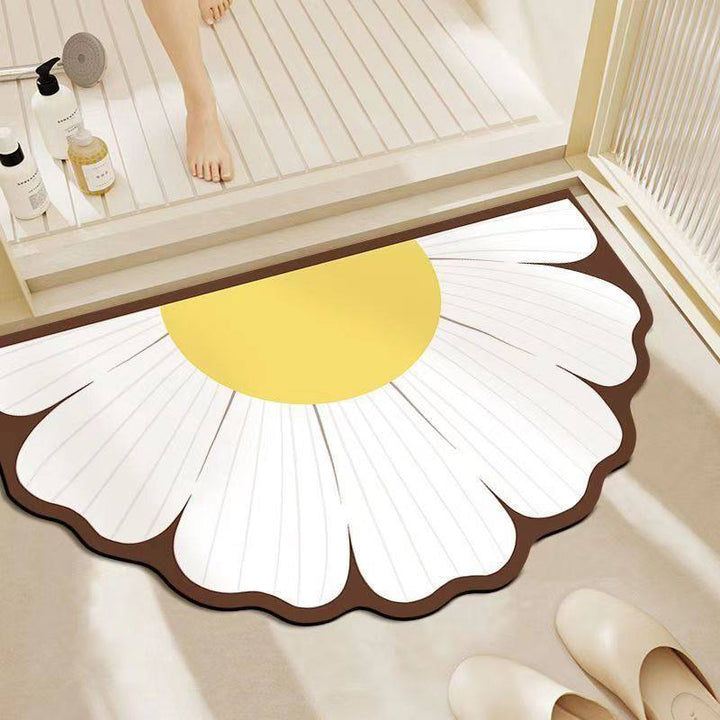 Floral-Shaped Memory Foam Bath Mat