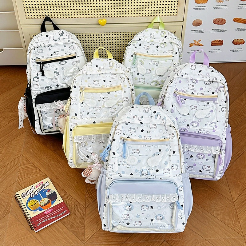 Cute Illustrated Character-Themed Backpack Kalsten