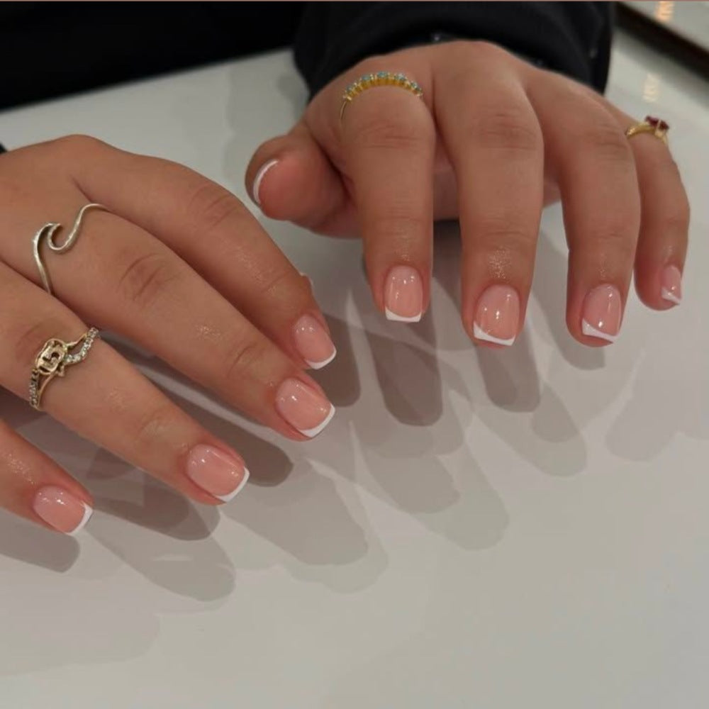 Elegant French Tip Nail Enhancements