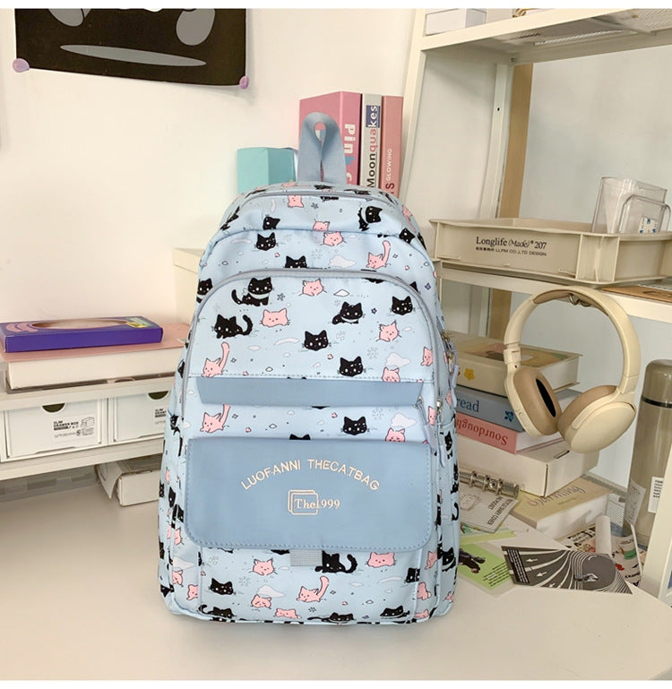 Playful Cat-Themed Backpack Kalsten