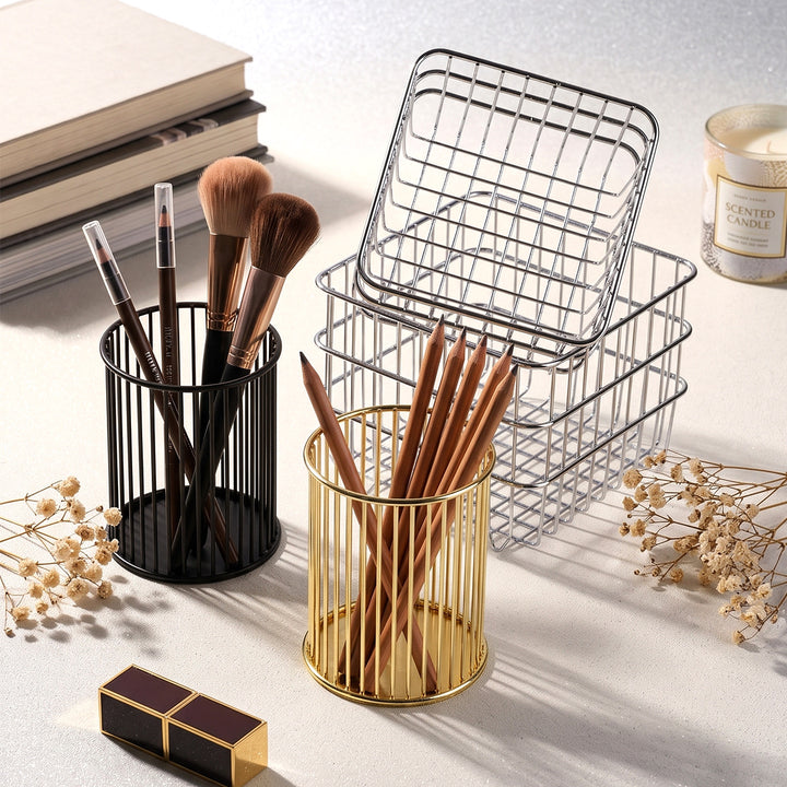 Elegant table organizer made of metal rods Kalsten