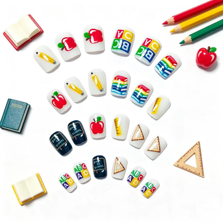 Creative School Motif Art Nails Kalsten
