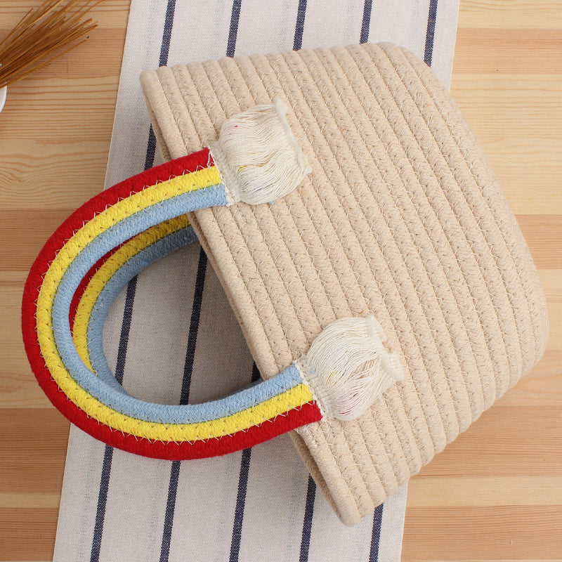 Handbag In Cheerful Rainbow Design Kalsten