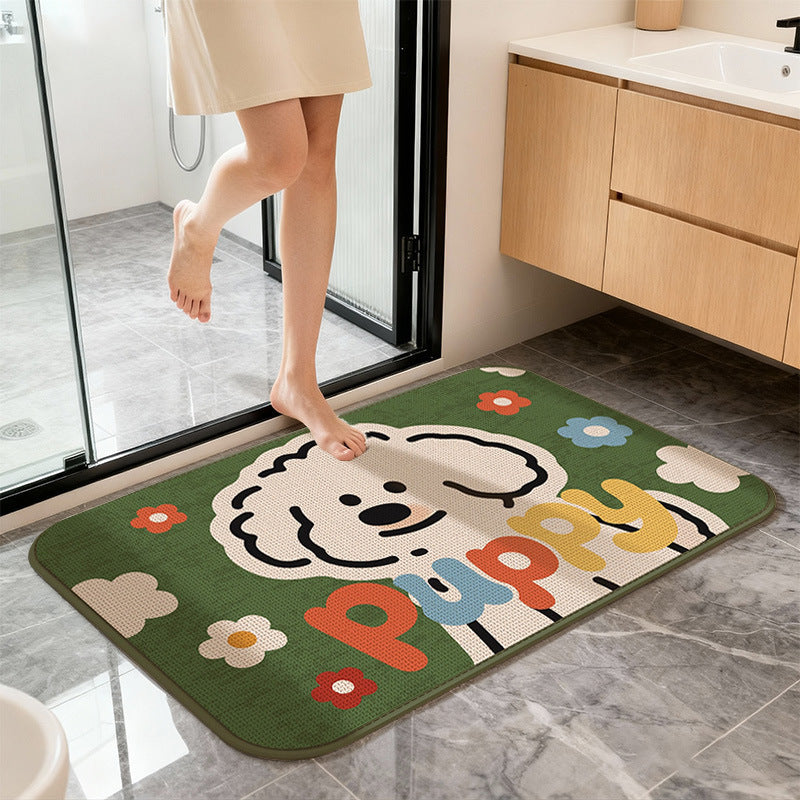 Cute Cartoon Cat Bath Mat Kalsten