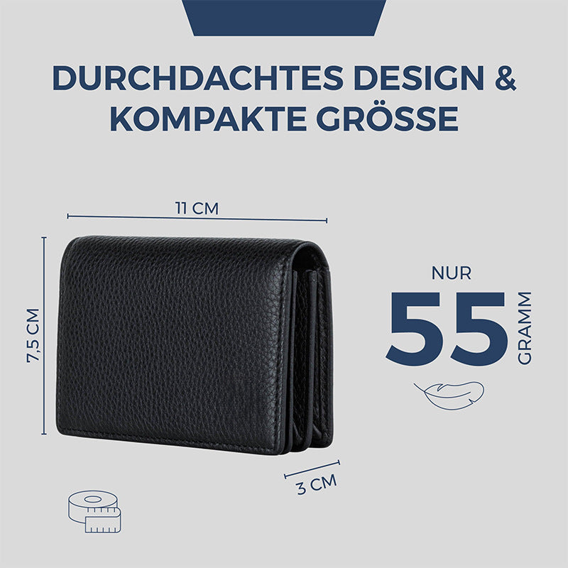 Sleek Textured Leather Wallet Kalsten