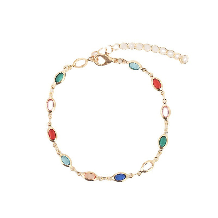 Colorful Gemstone Adjustable Bracelet Kalsten