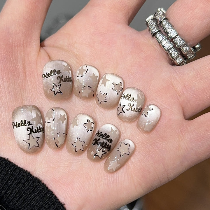 Artificial nail tips with Hello Kitty design Kalsten