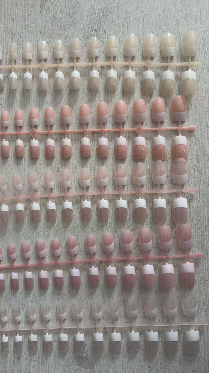 Premium French Tip Press-On Nails Kalsten