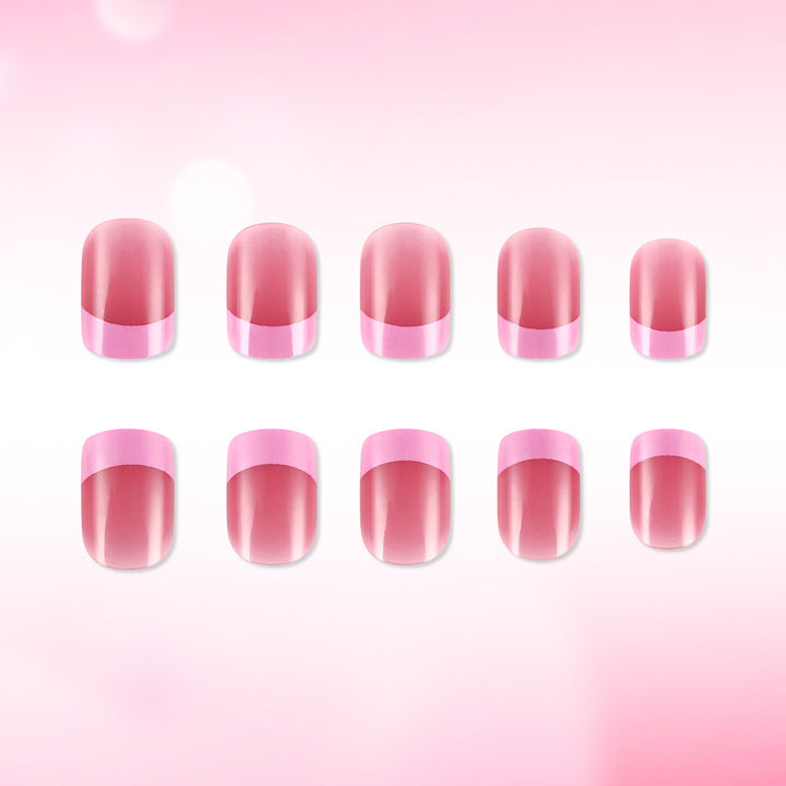 Stylish French Tip Gel Nails Kalsten