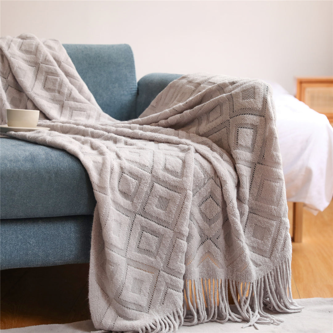 Cozy Knit Throw Blanket