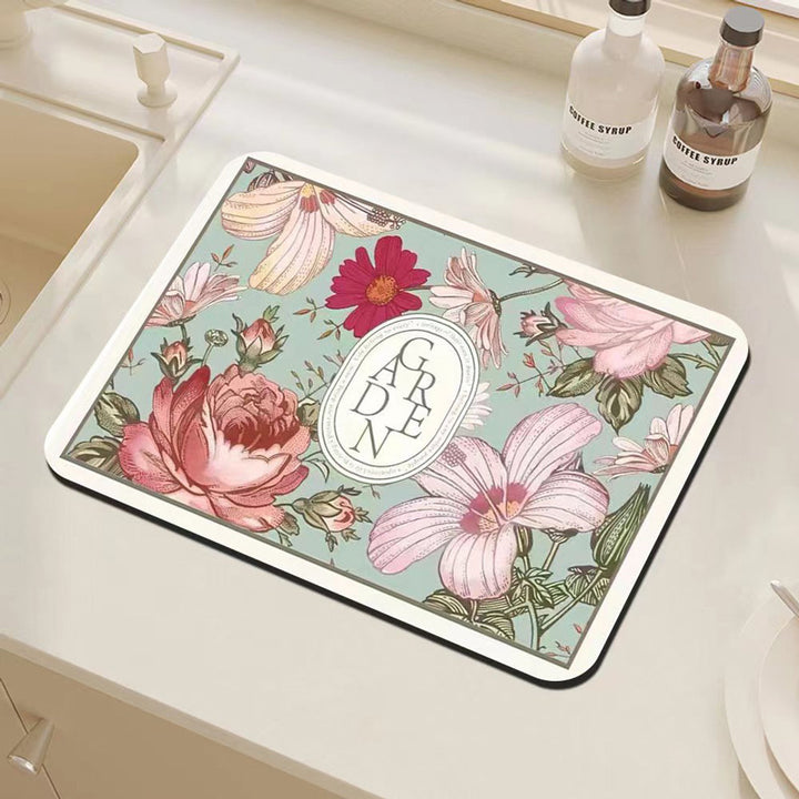 Floral Decorative Kitchen Mat Kalsten