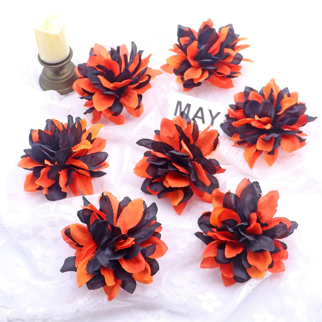 Set of delicate fabric rose hair clips for bridal and festive hairstyles