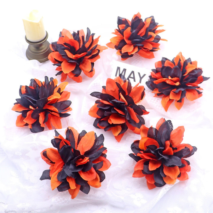 Set of delicate fabric rose hair clips for bridal and festive hairstyles