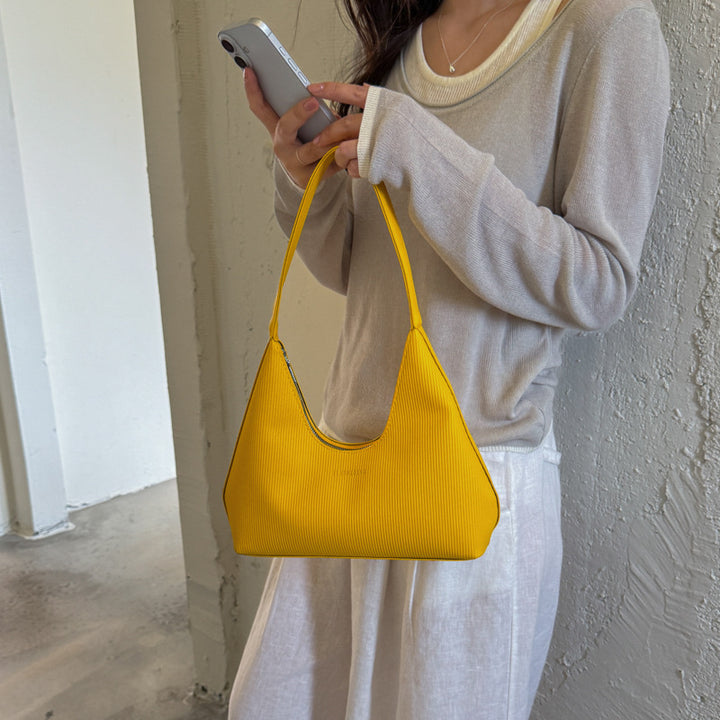 WoTextured Ribbed Hobo Handbag Kalsten
