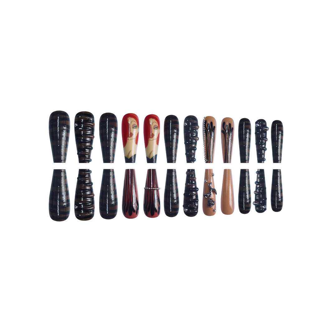 Artistic Character-Themed Press-On Nails Kalsten