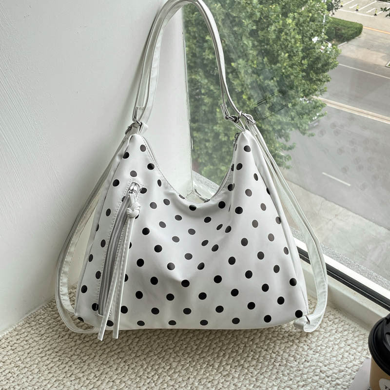 Stylish Polka Dot Tote Bag