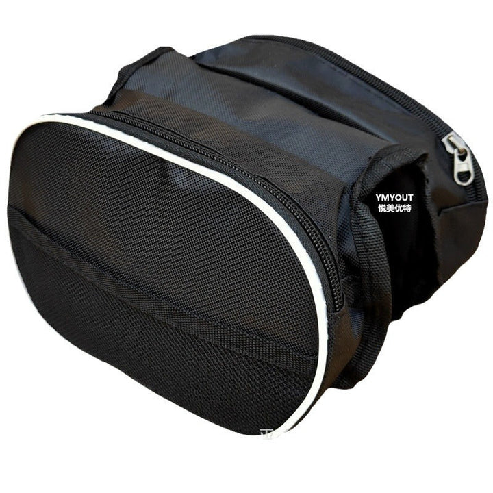 dual-compartment reflective cycling saddle pannier bag with waterproof fabric and quick-release straps Kalsten