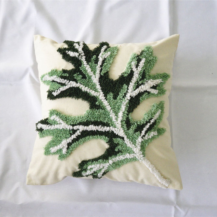 Decorative Leaves Pattern Cushion