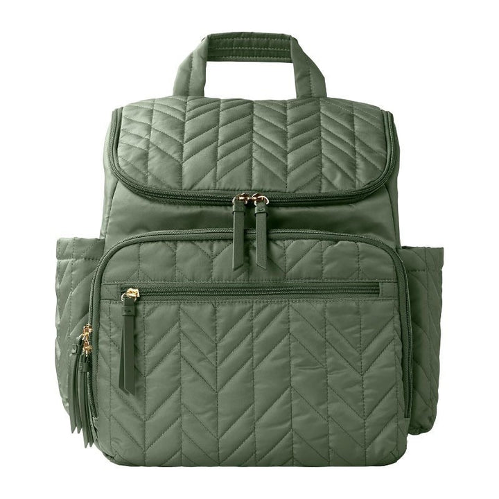 Multi-Functional Quilted Diaper Bag Backpack Kalsten