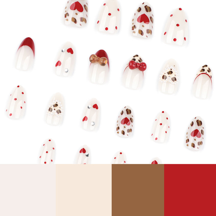 Creative Nail Art with Heart and Cookie Design Kalsten