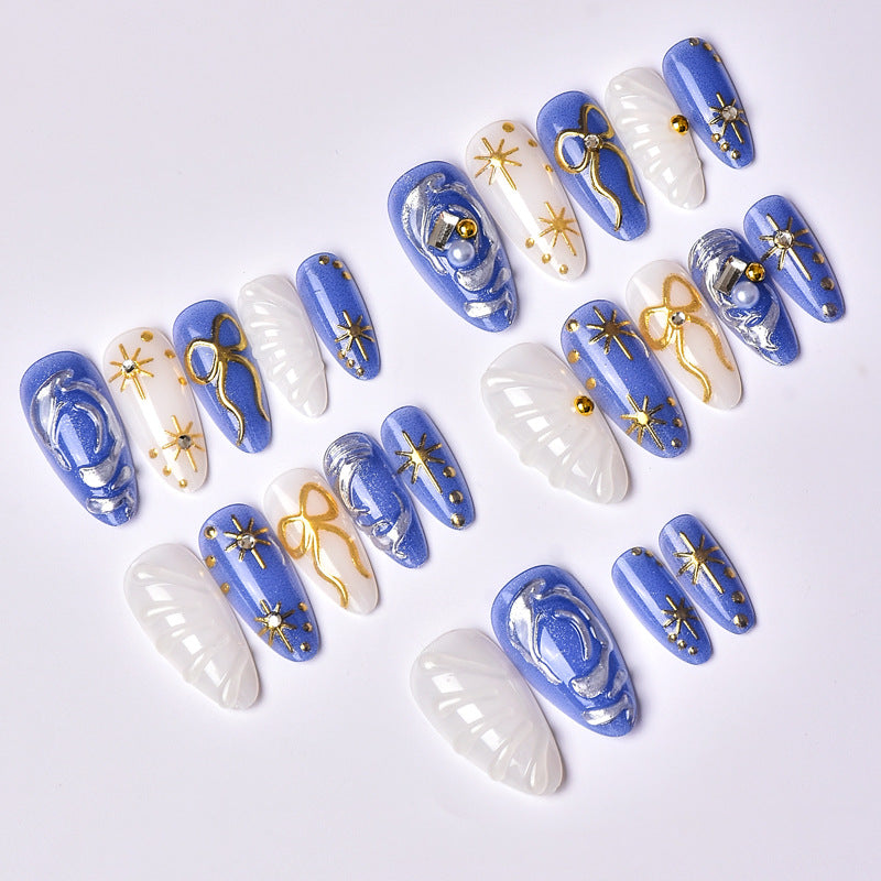 Luxurious Decorative Press-On Nail Set