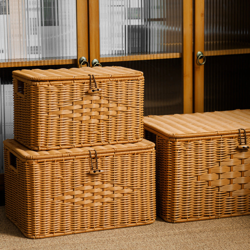 Rustic Woven Storage Chest Kalsten