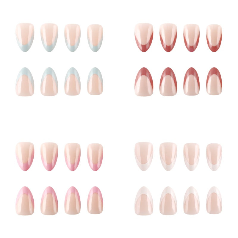 Elegant French Tip Press-On Nail Set Kalsten