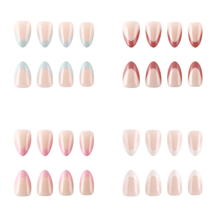 Elegant French Tip Press-On Nail Set Kalsten