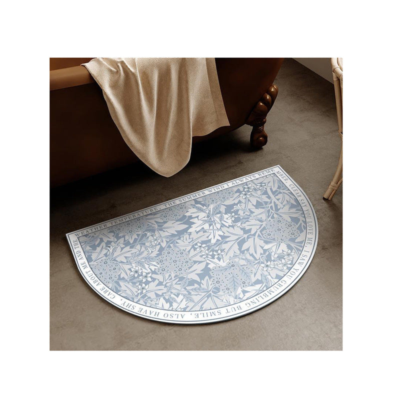 Elegant Floral Design Bath Mat