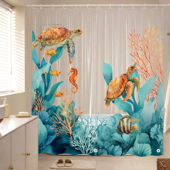 Underwater-themed Shower Curtain Kalsten