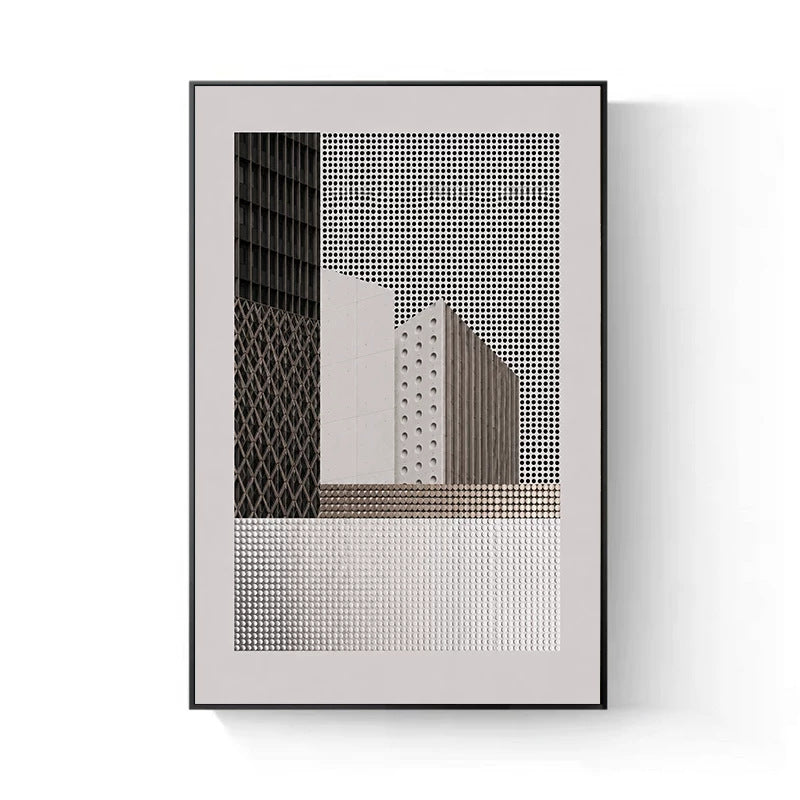 Geometric Abstract Framed Wall Art