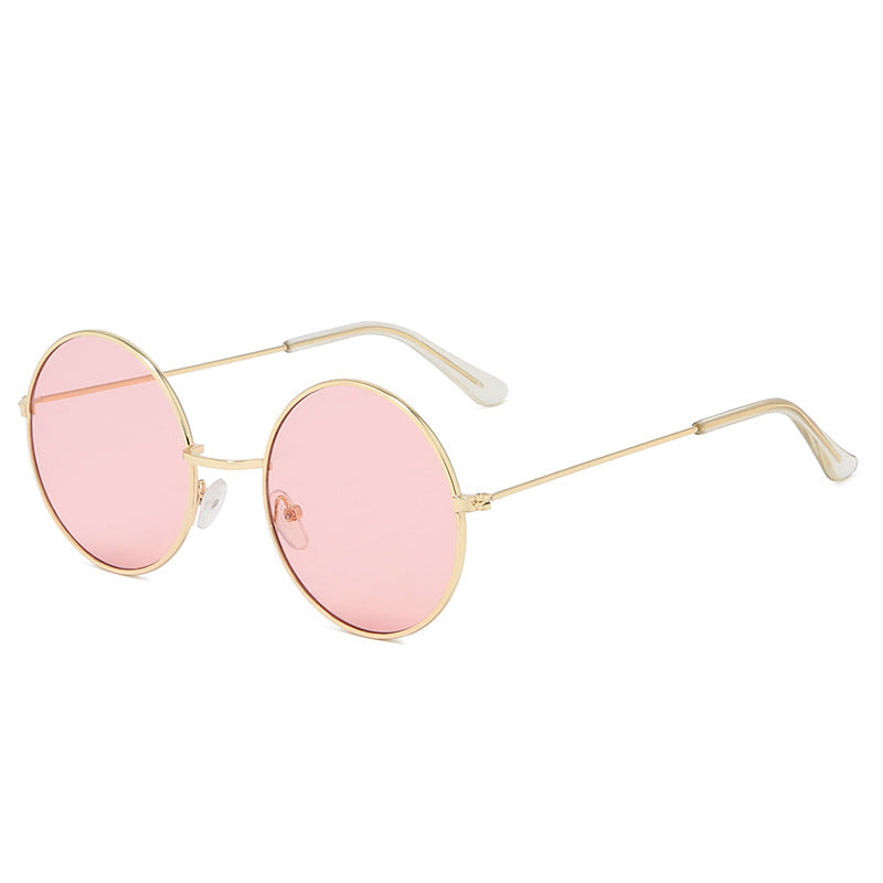 Contemporary Round Frame Sunglasses