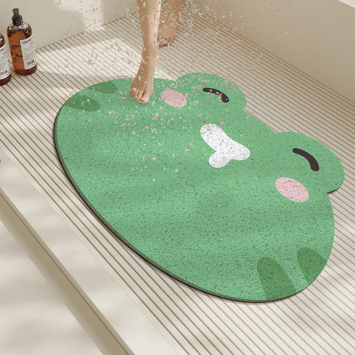 Fun Frog-Themed Bath Mat