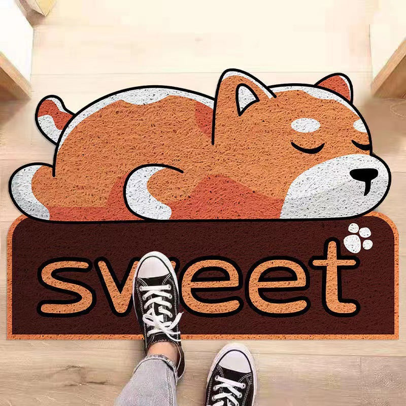 Cartoon Dog Theme Floor Mat