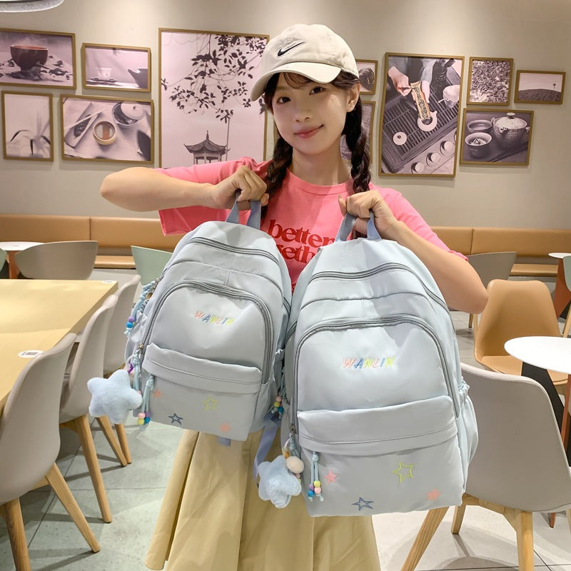 Playful Star-Embellished Backpack Kalsten