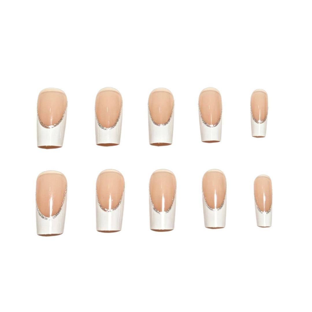Elegant French Tip Nail Art Set Kalsten