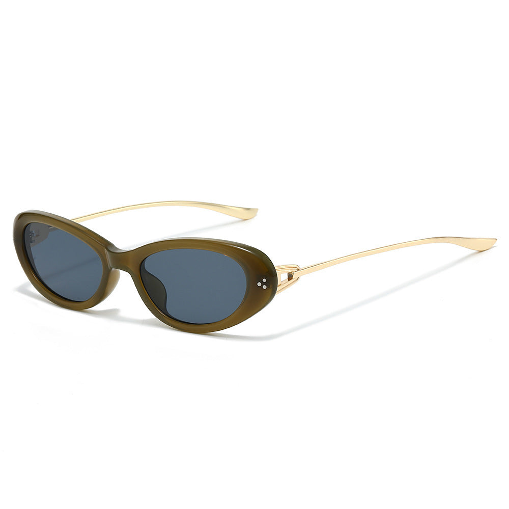 Sleek Vintage-Inspired Oval Sunglasses Kalsten