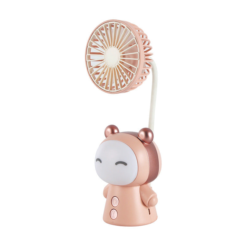 Unisex Creative Mini-Handheld Fan with Flexible Tilt Arm Kalsten