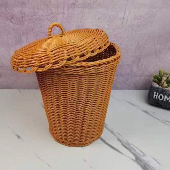 Handcrafted Wicker Storage Bin Kalsten